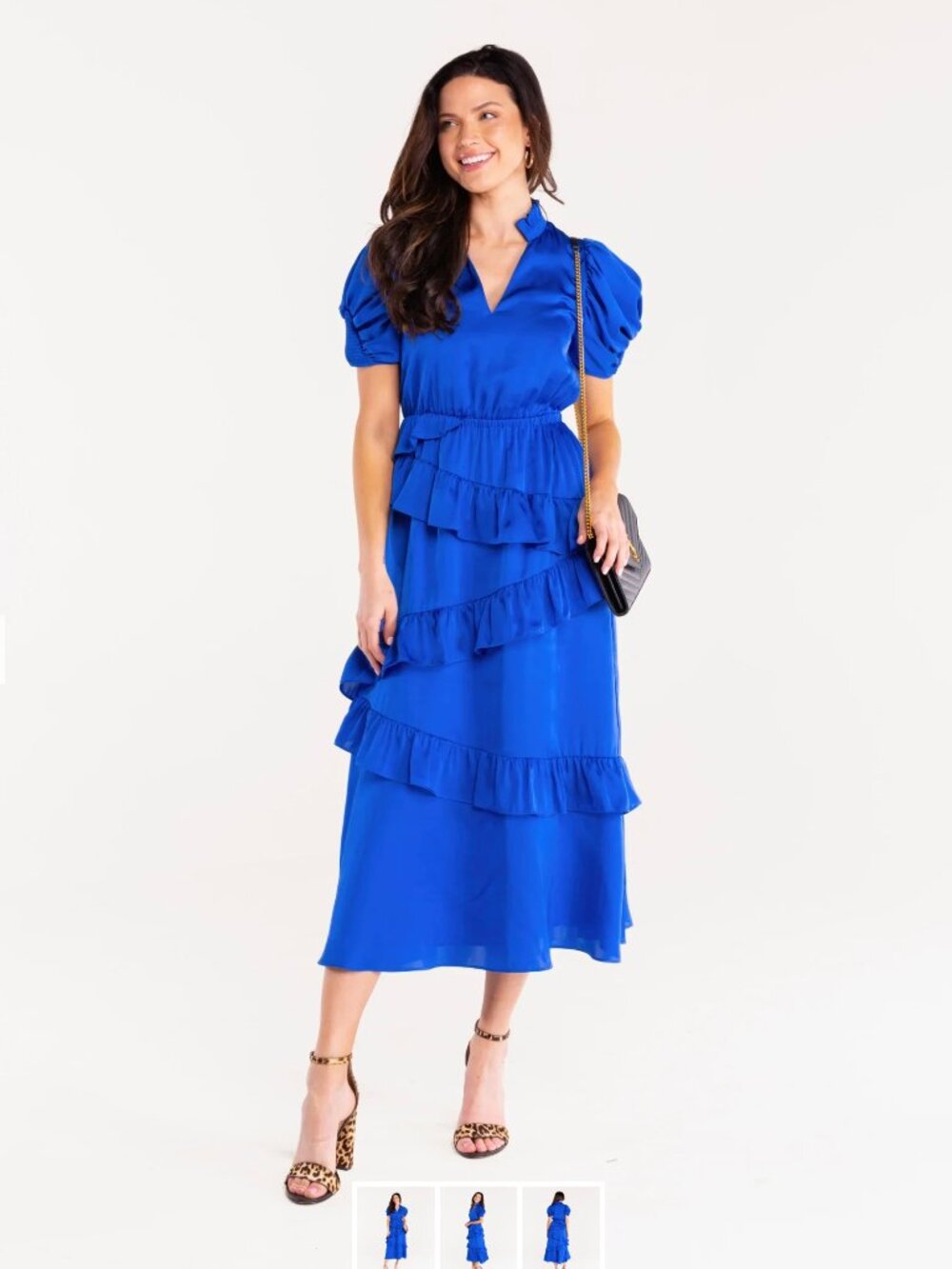 Alden Adair Erin Dress in Cobalt Blue